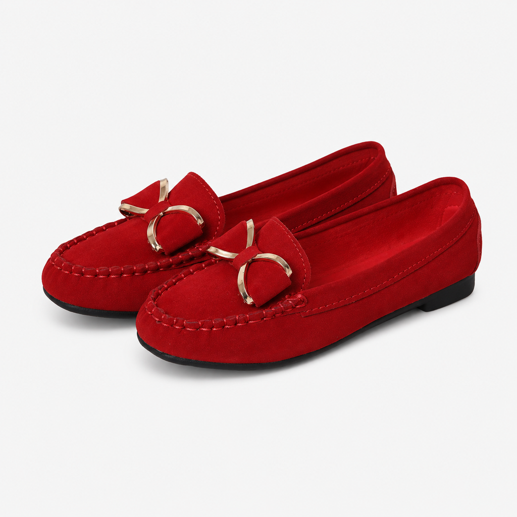 Women's Suede Ballerina Loafers