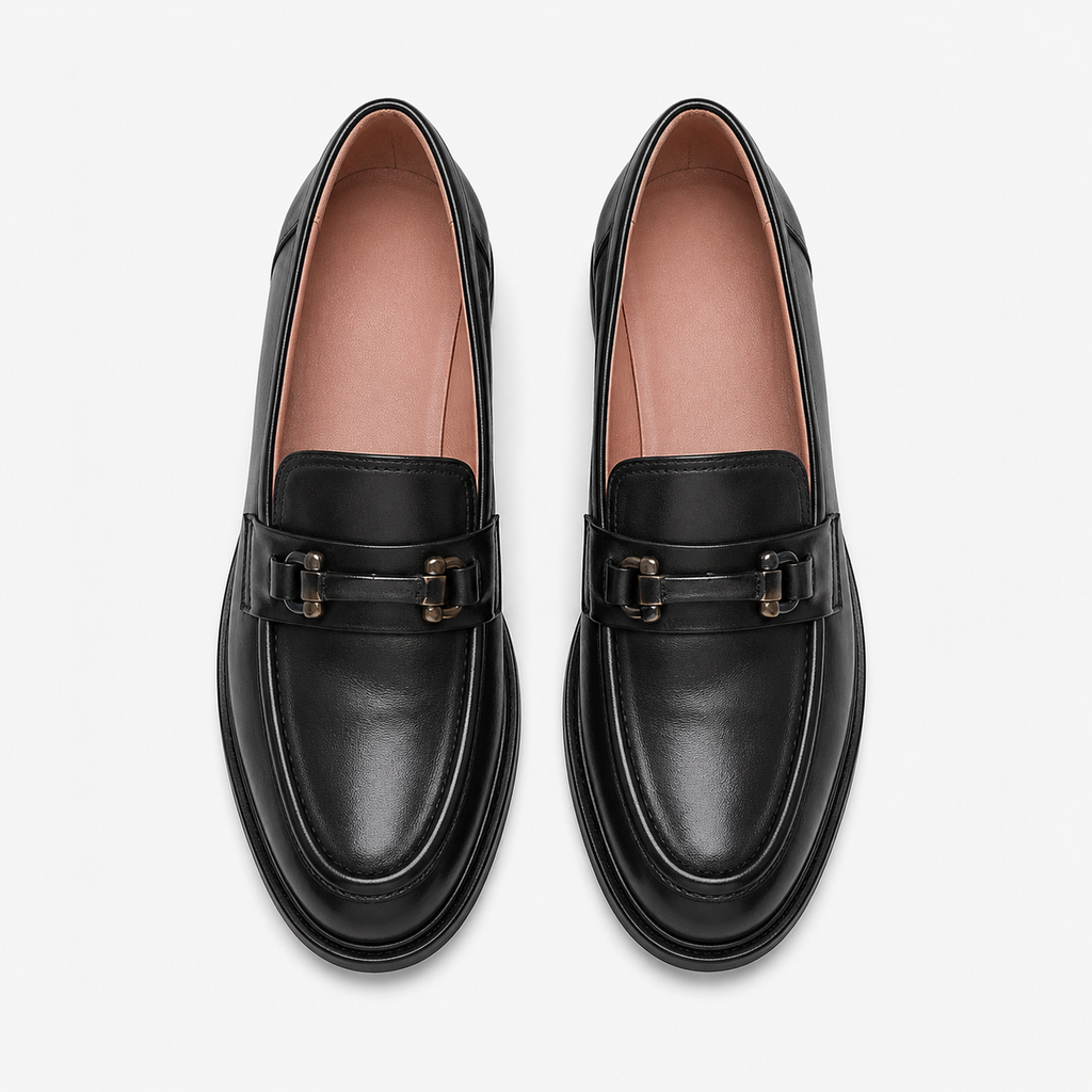 Chic Women's Heeled Loafers
