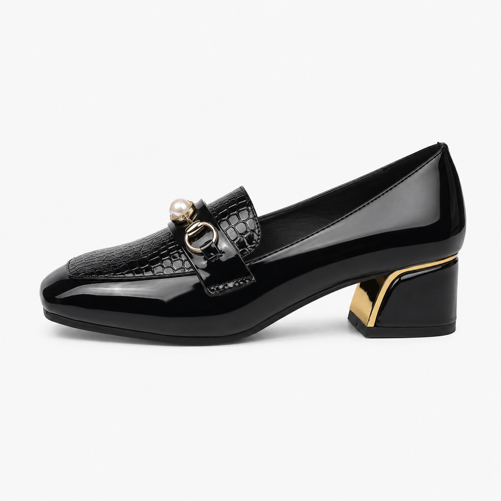 Women's Preppy Style Heeled Loafers