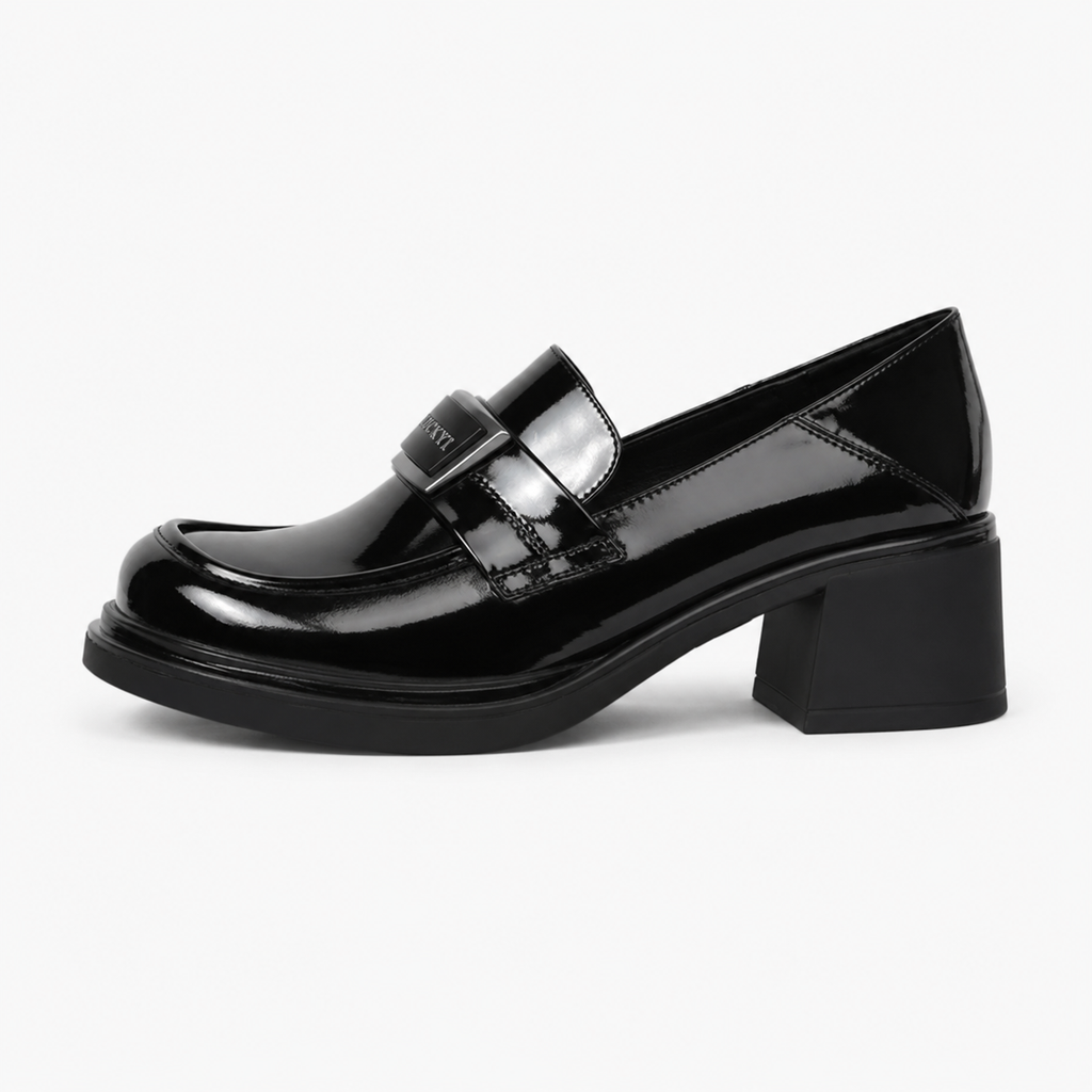 Women's Heeled Loafers – Thick Heel