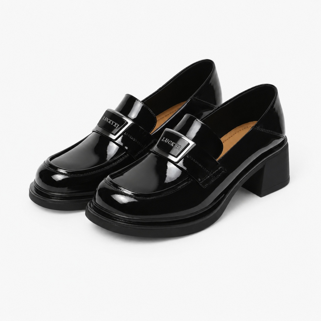 Women's Heeled Loafers – Thick Heel