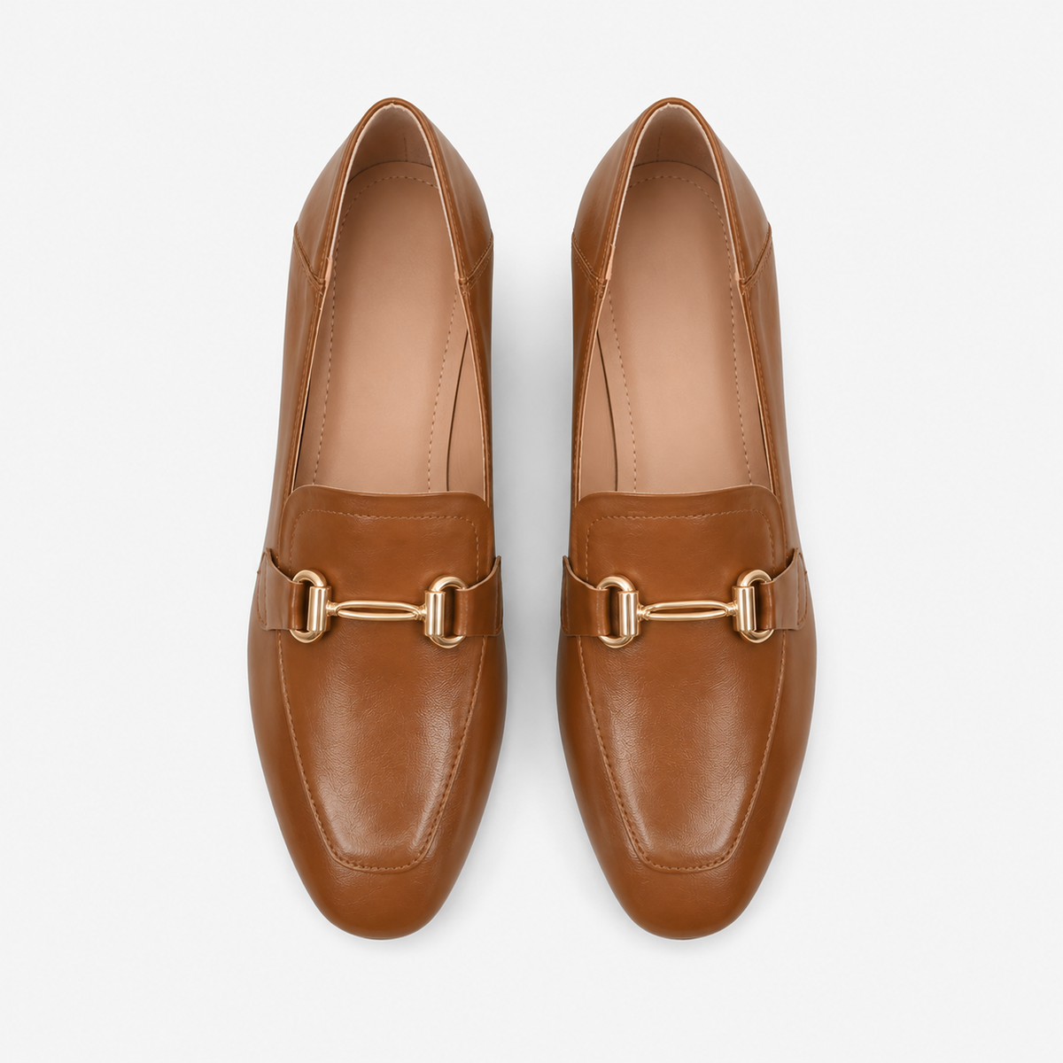 Women's Heeled Loafers – Smooth Leather