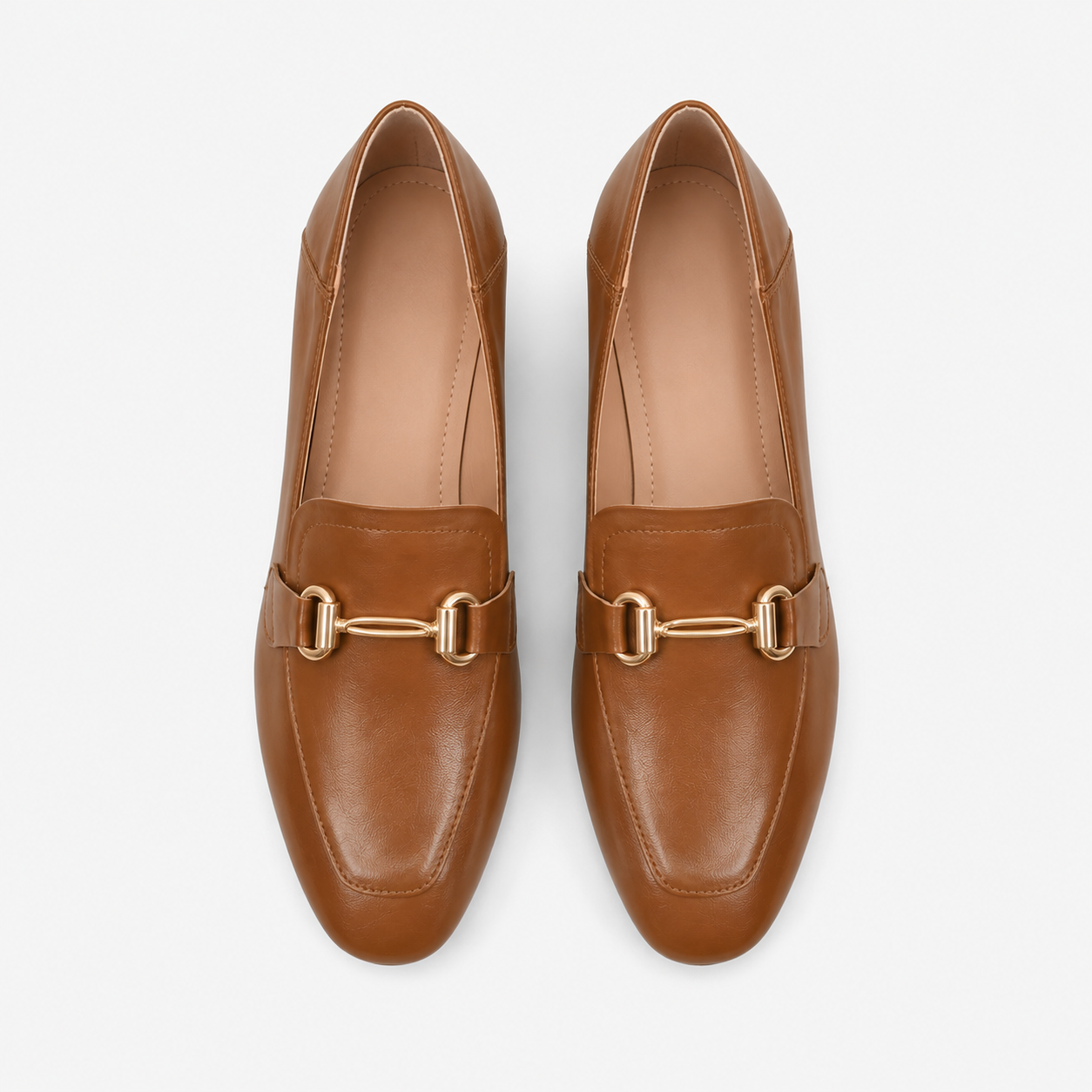 Women's Heeled Loafers – Smooth Leather