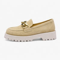 Women's Wedge Loafers with Notched Sole
