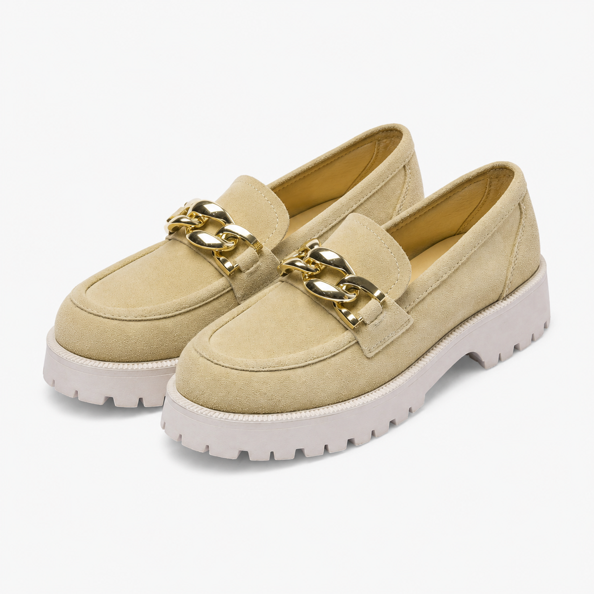 Women's Wedge Loafers with Notched Sole