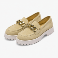 Women's Wedge Loafers with Notched Sole