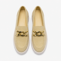 Women's Wedge Loafers with Notched Sole