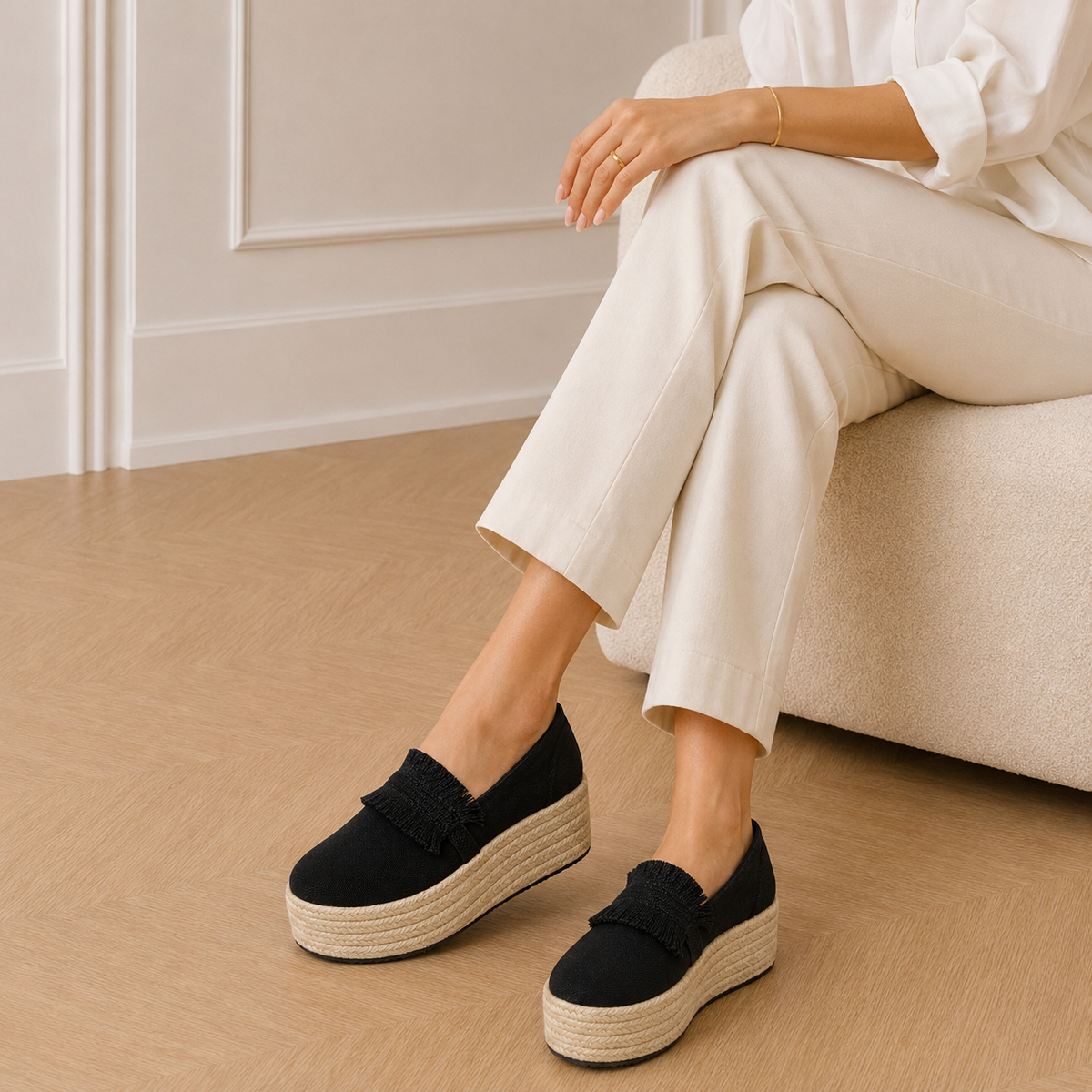 Chic Women's Wedge Loafers