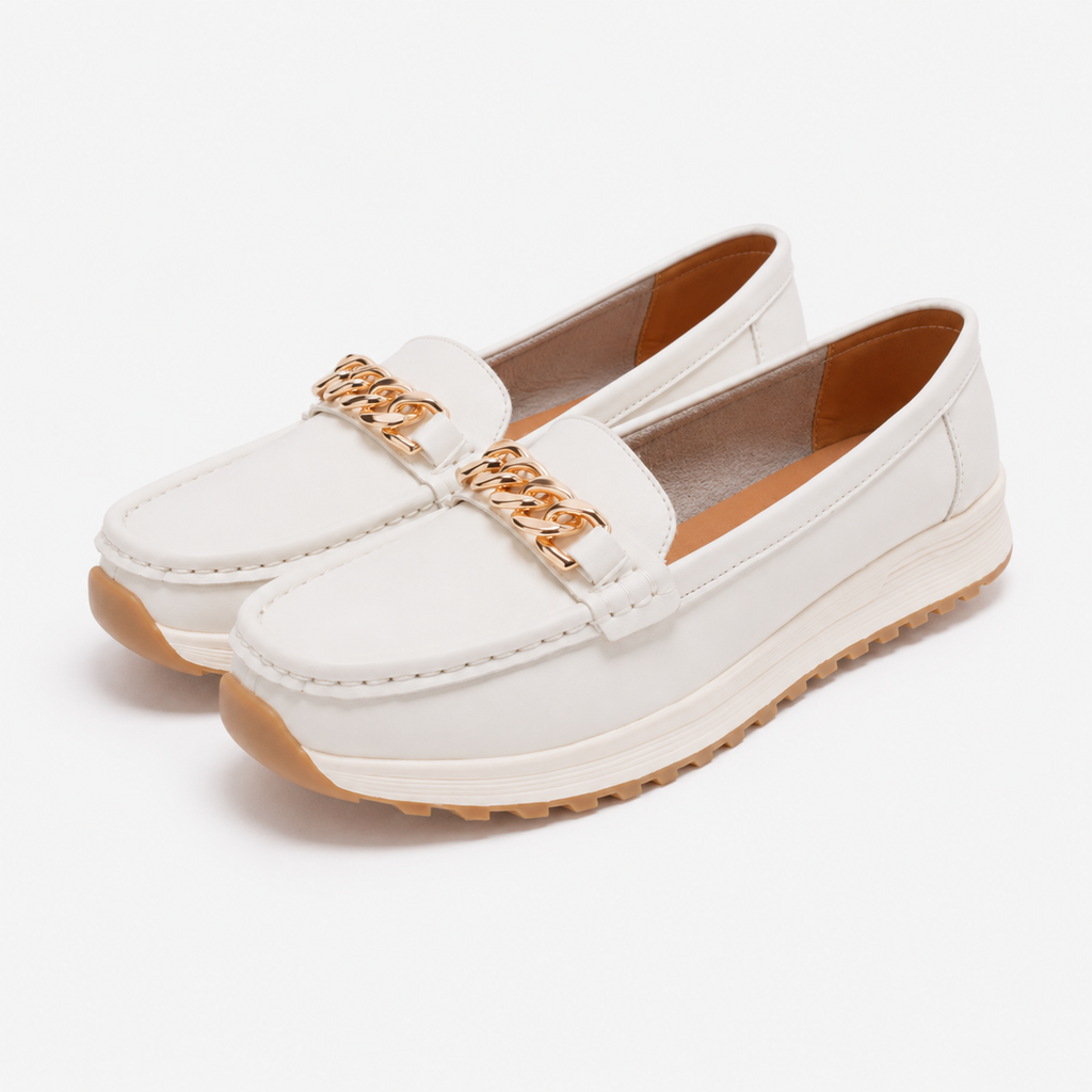 Women's Chain Wedge Loafers