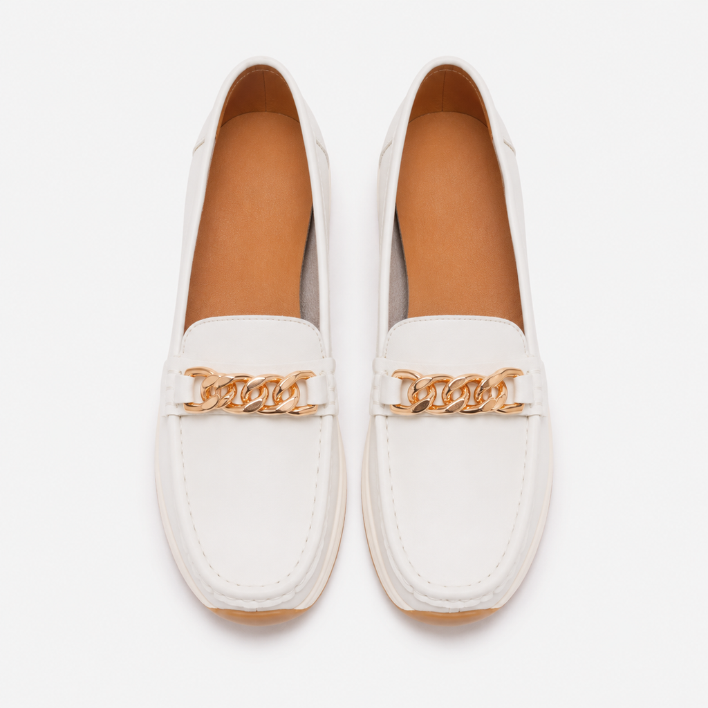 Women's Chain Wedge Loafers