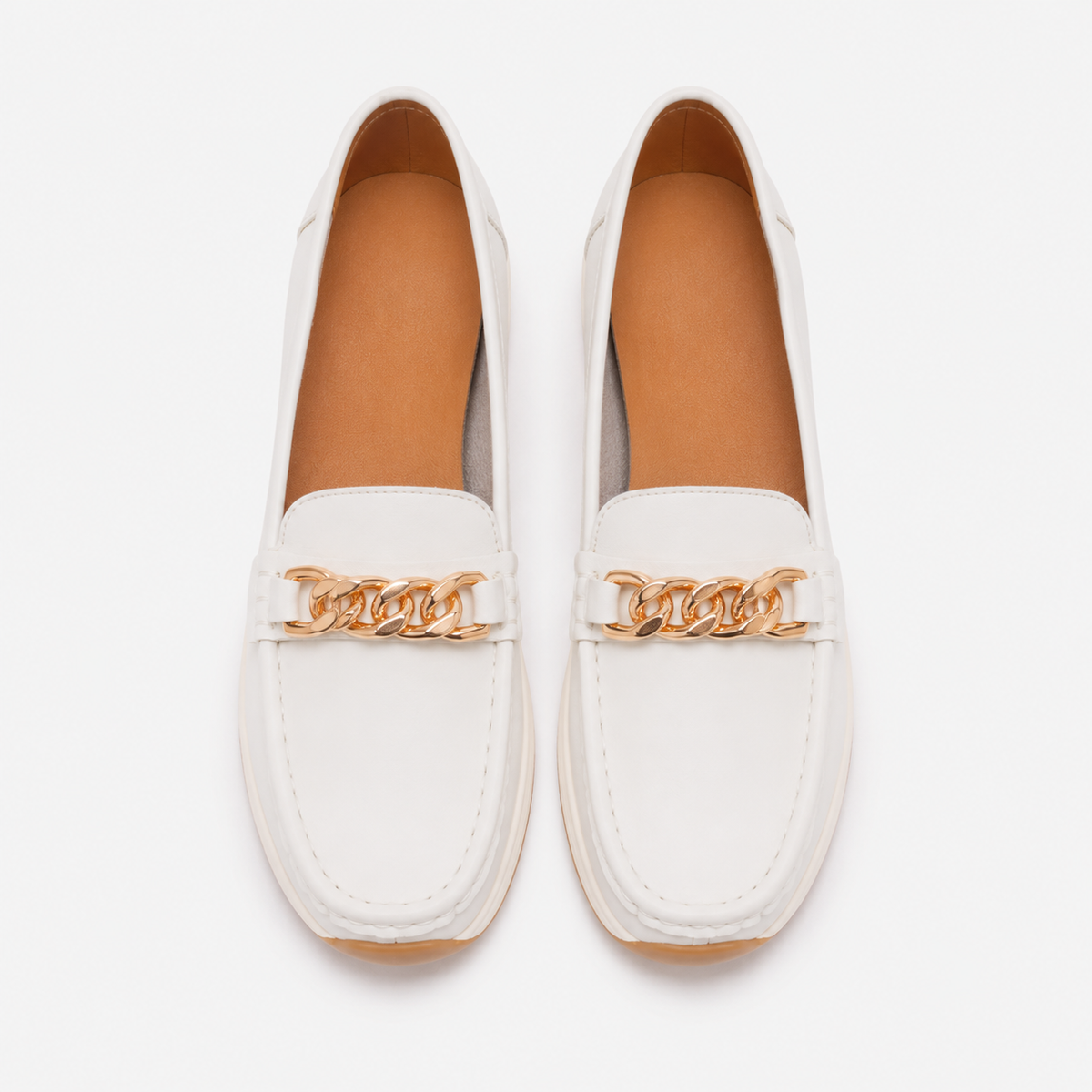 Women's Chain Wedge Loafers