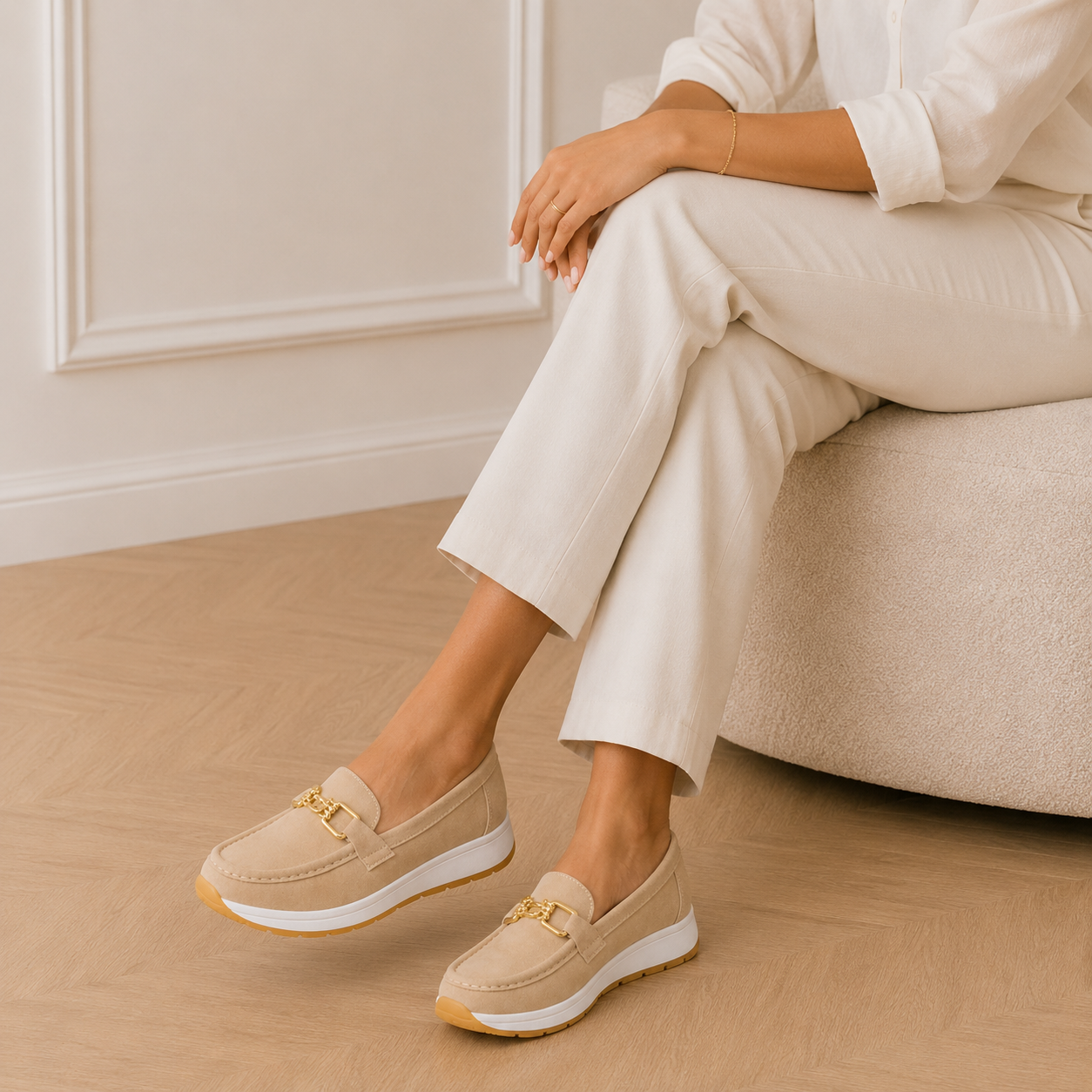 Women's Wedge Loafers – Soft Leather
