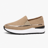 Women's Wedge Loafers with High Sole