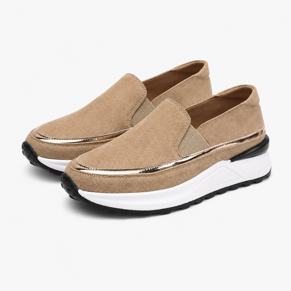 Women's Wedge Loafers with High Sole