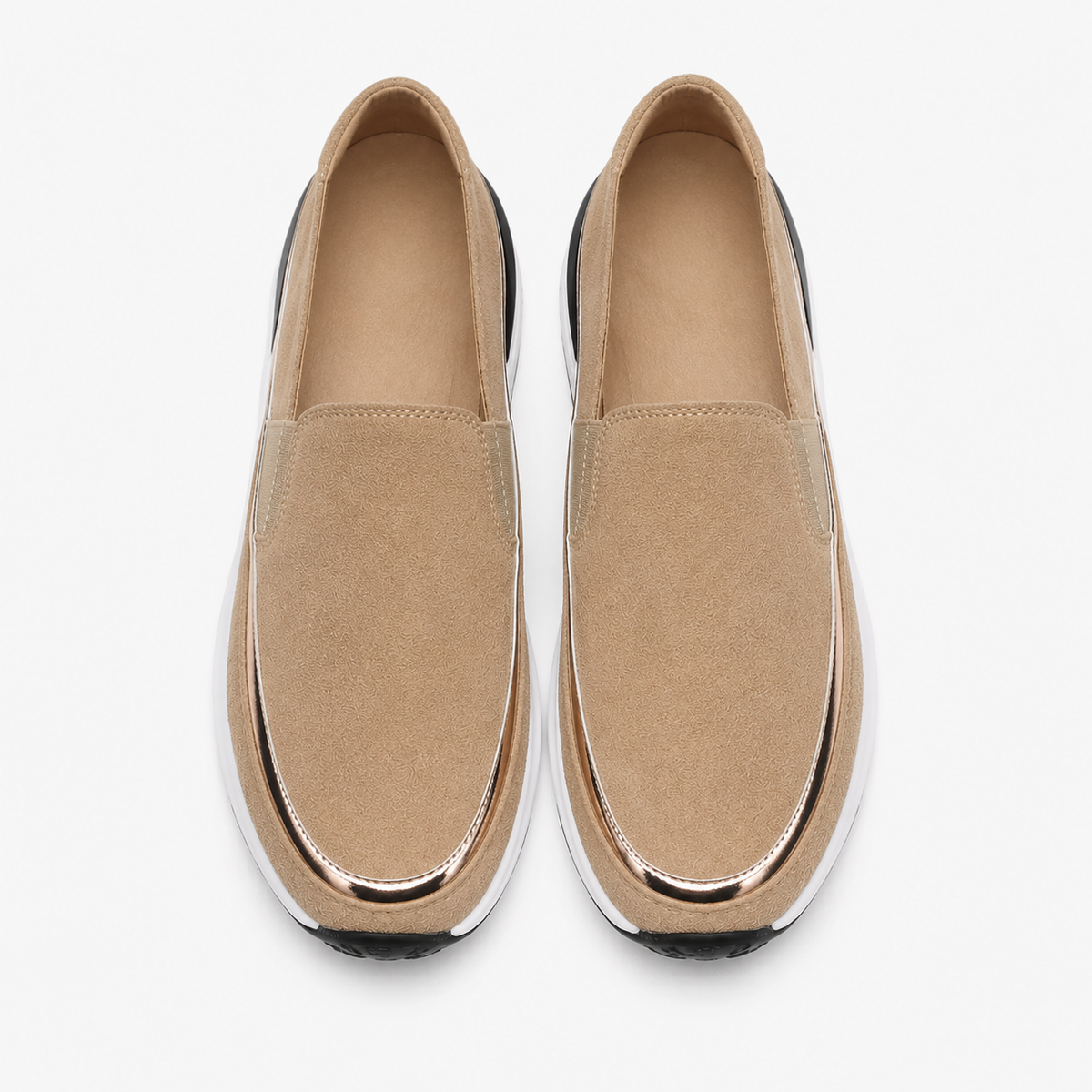 Women's Wedge Loafers with High Sole