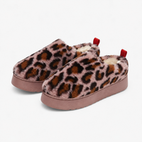 Women's Leopard Loafers with Thick Sole