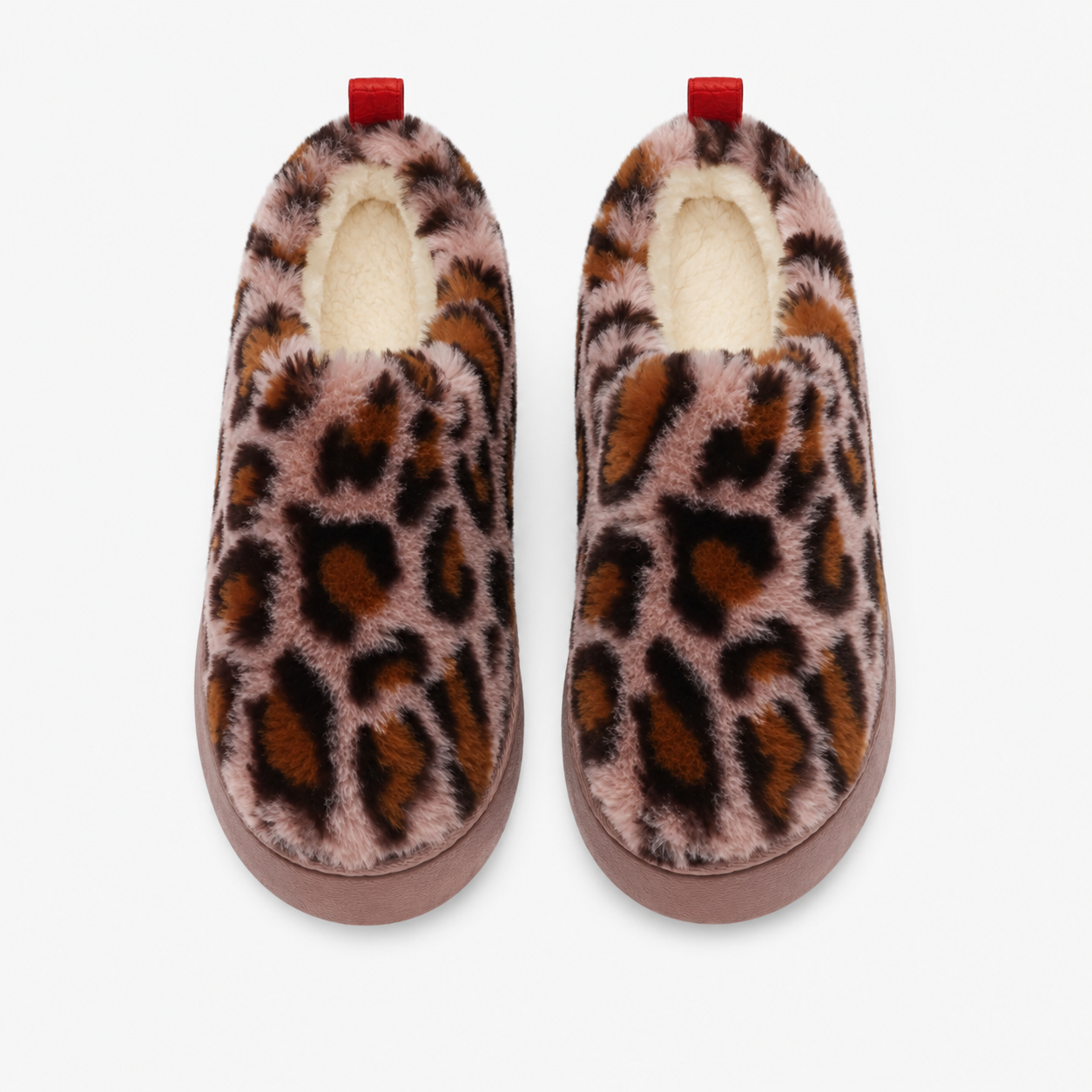 Women's Leopard Loafers with Thick Sole