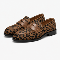 Chic Women's Leopard Loafers