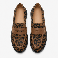 Chic Women's Leopard Loafers