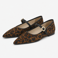 Women's Leopard Loafers – Flat Heel