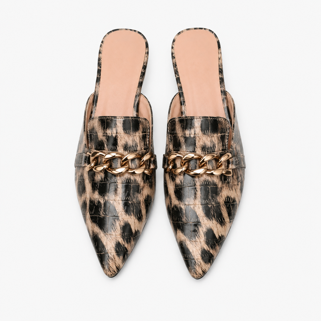 Elegant Women's Leopard Loafers
