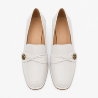 Women's Square-Heel Loafers – Round-Toe