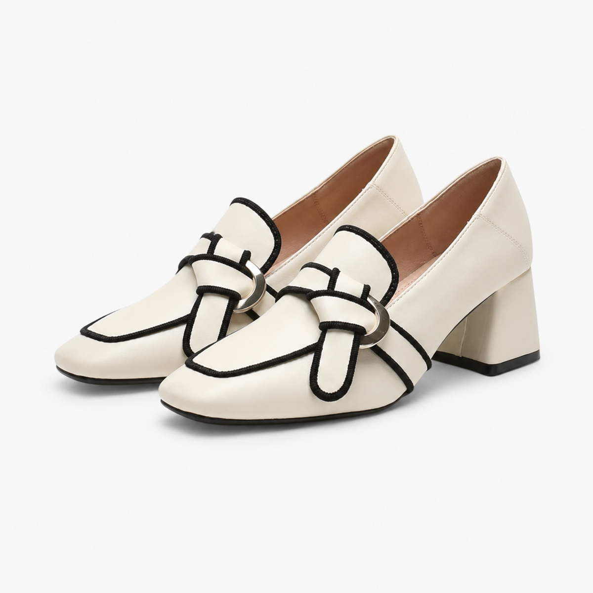 Elegant Women's Square-Heel Loafers