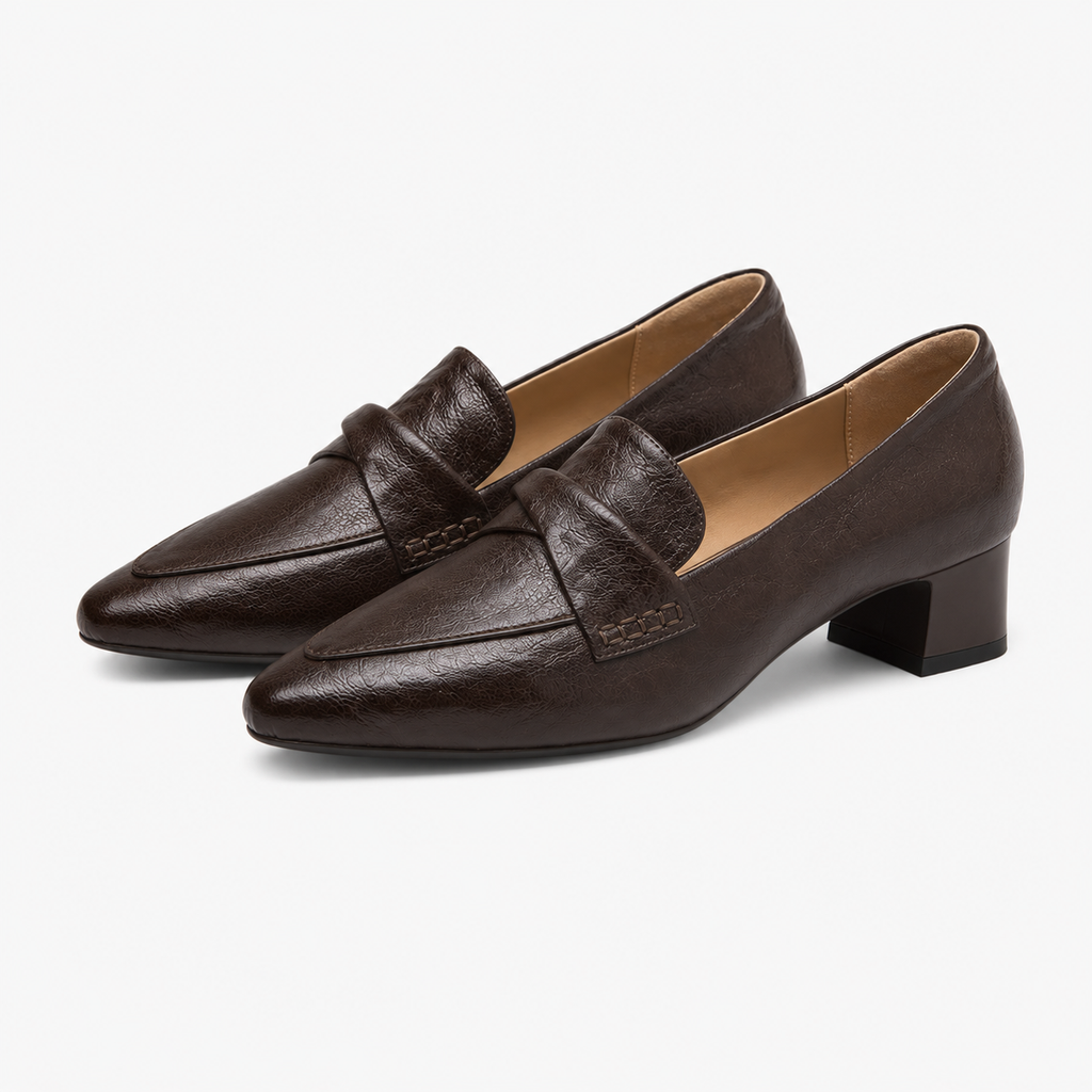 Chic Women's Square-Heel Loafers
