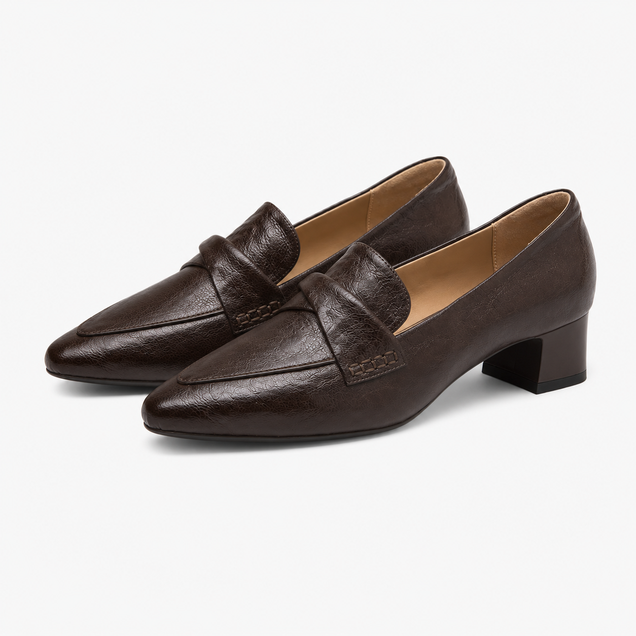 Chic Women's Square-Heel Loafers