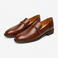 Women's Square-Heel Loafers – Smooth Leather