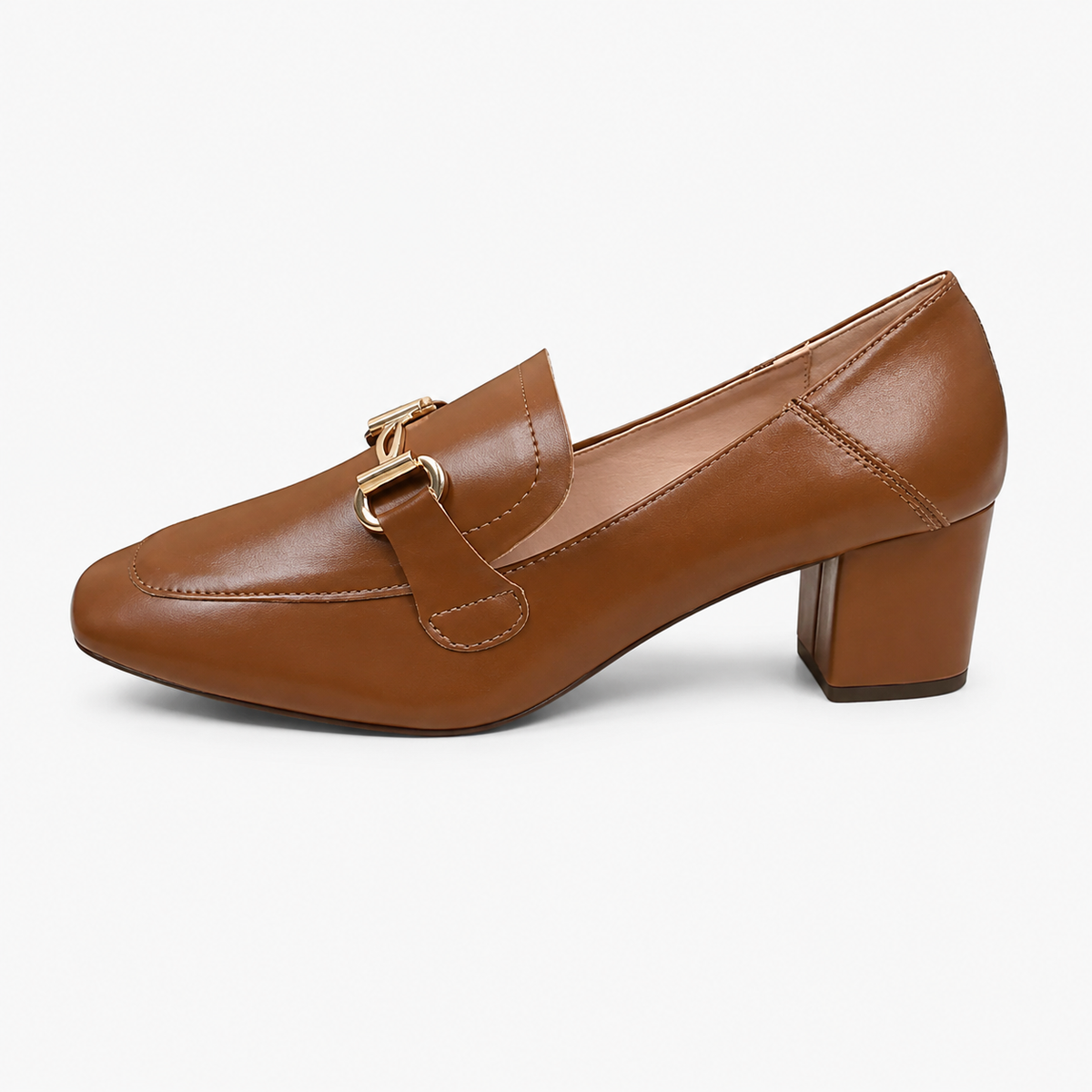 Sophisticated Women's Square-Heel Loafers