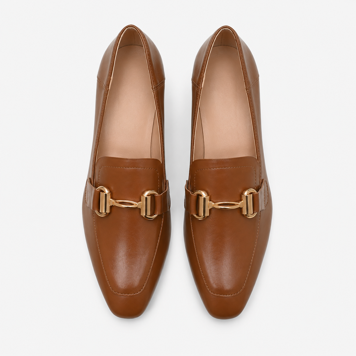 Sophisticated Women's Square-Heel Loafers