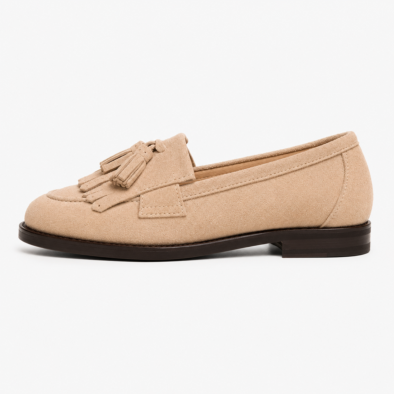 Women's Tassel Loafers – Beige