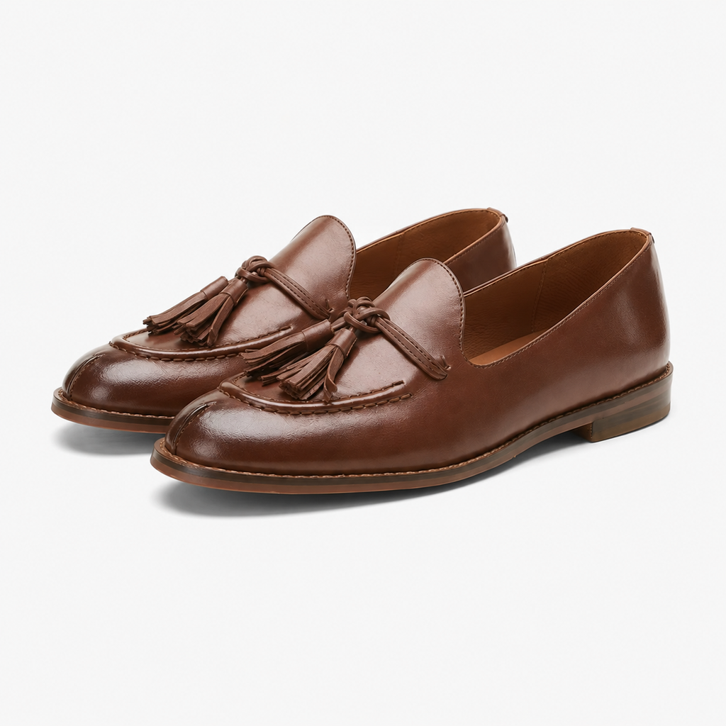 Women's Tasseled Loafers – Flat Sole