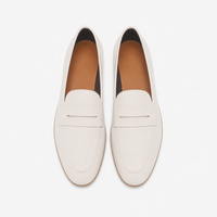 Women's Leather Loafers – White