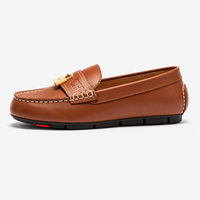 Women's Grained Leather Loafers