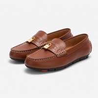 Women's Grained Leather Loafers