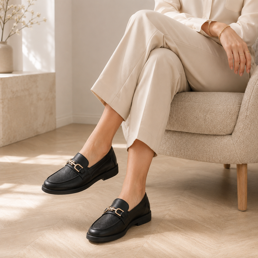 Elegant Women's Leather Loafers
