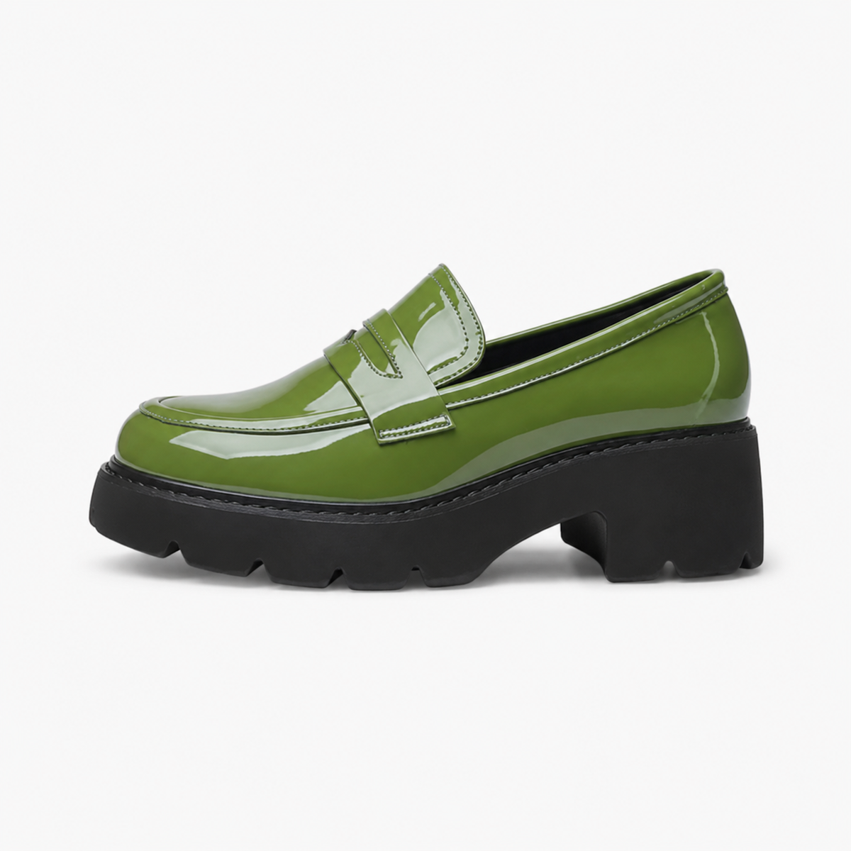Women's Patent Loafers – Thick Sole