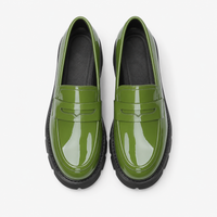 Women's Patent Loafers – Thick Sole