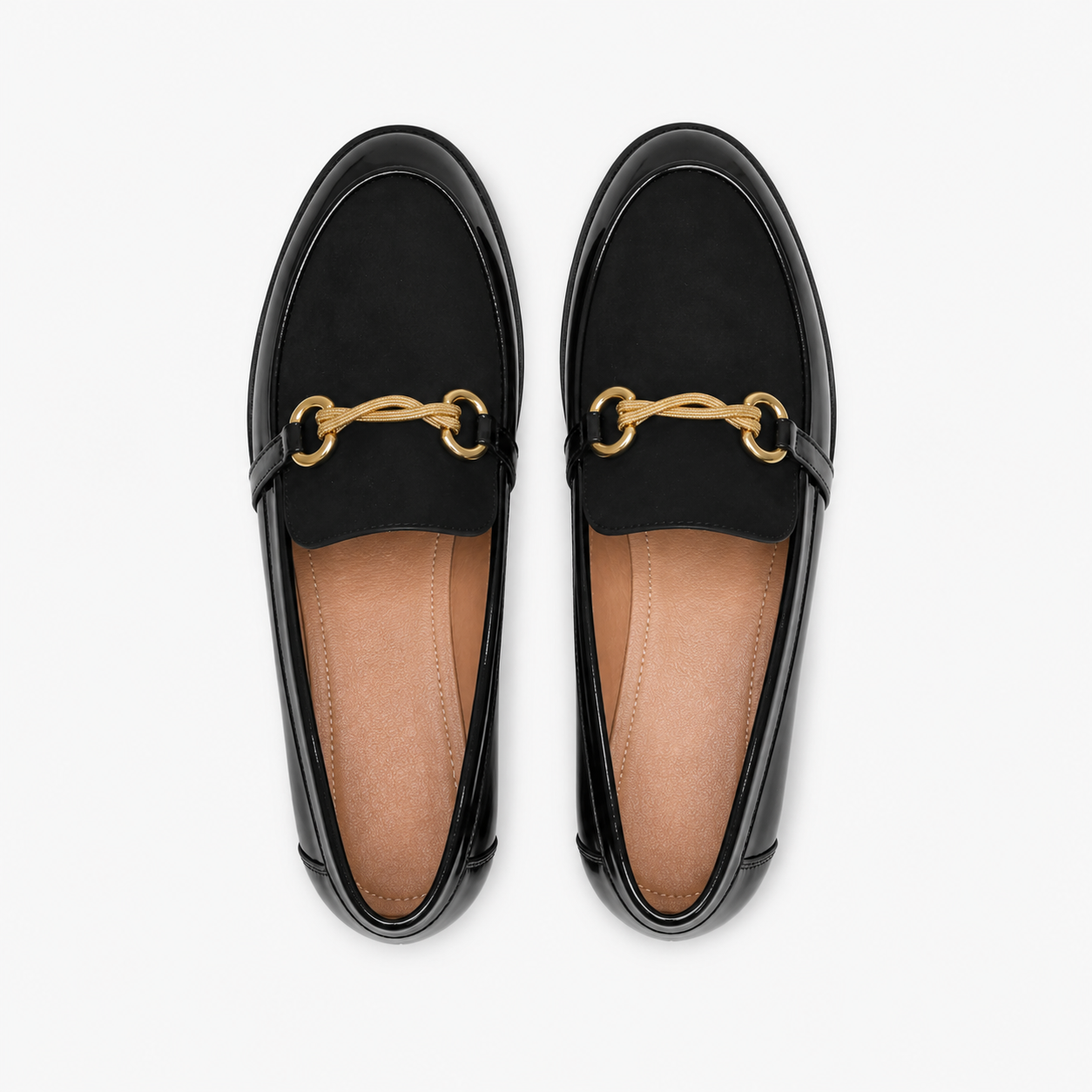 Women's Patent Loafers – Gold Horsebit
