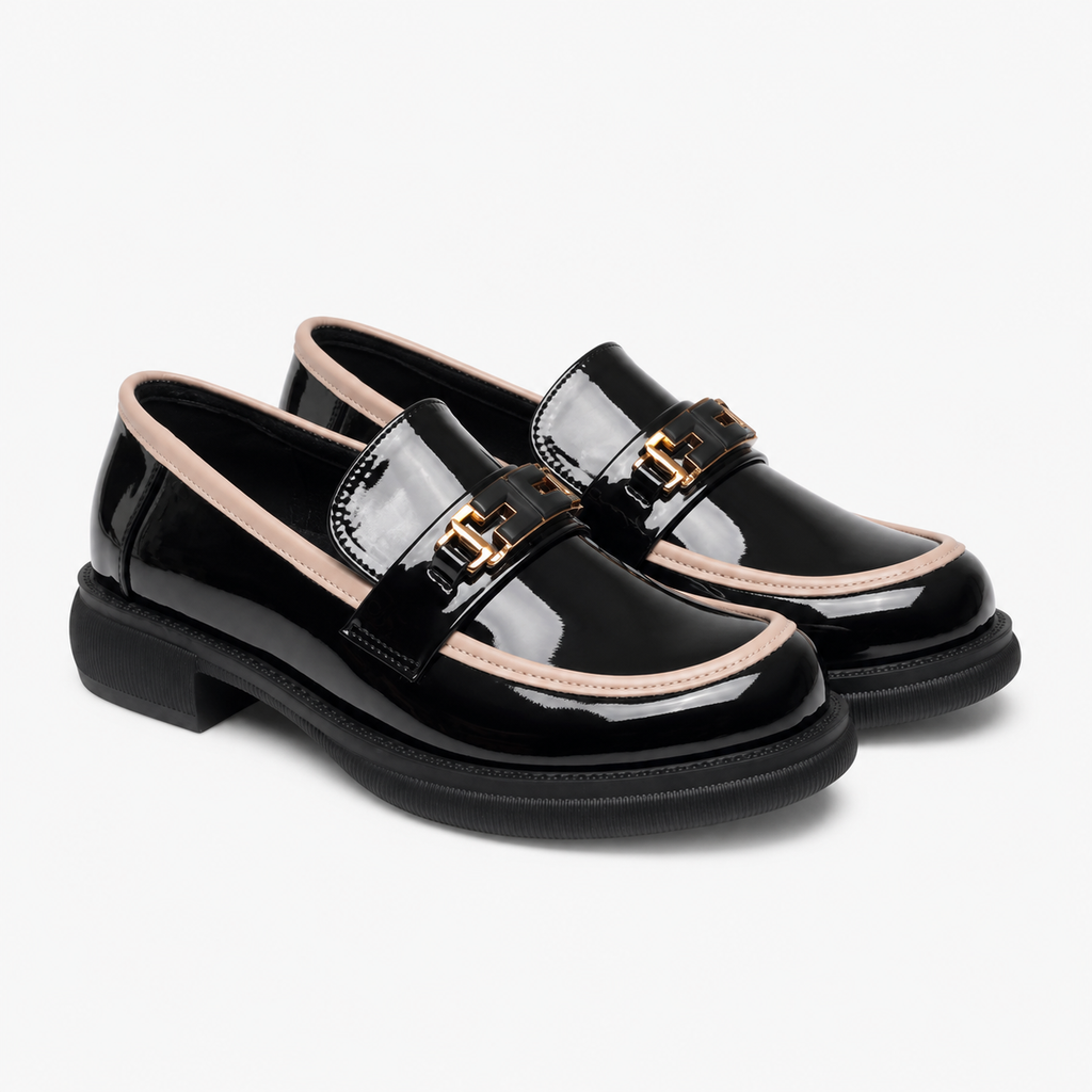 Women's Patent Loafers – Round-Toe