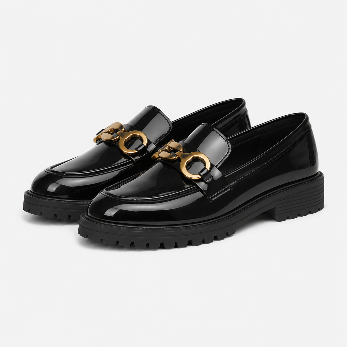 Women's Platform Loafers with Thick Sole