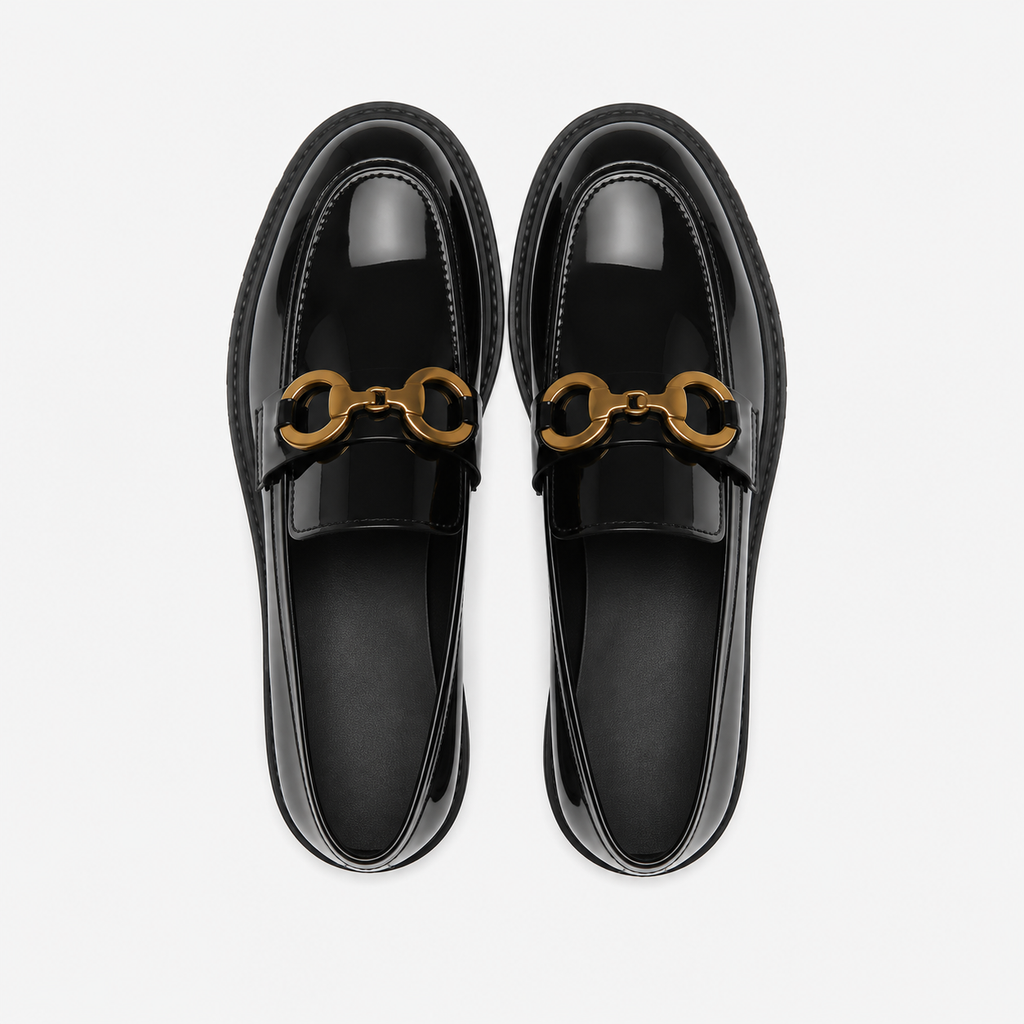 Women's Platform Loafers with Thick Sole