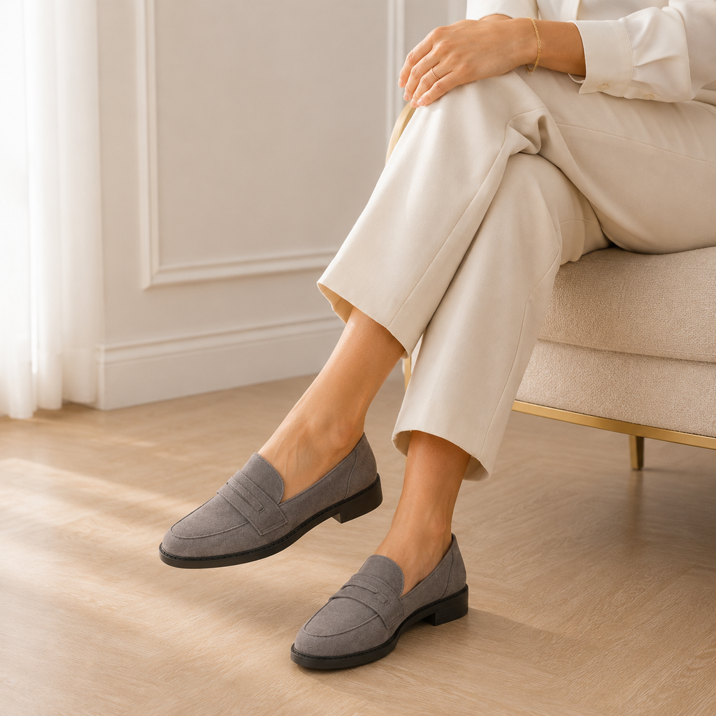 Elegant Women's Suede Loafers