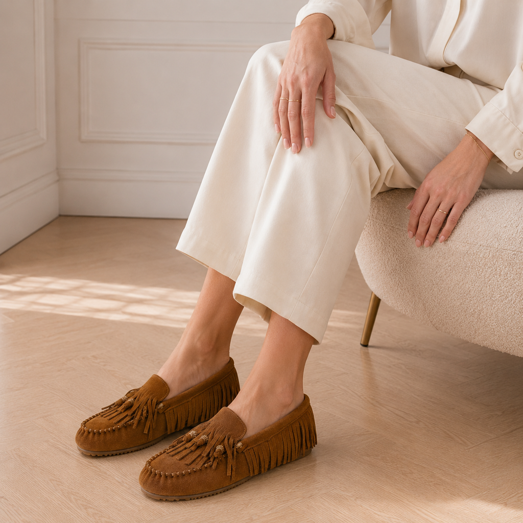 Bohemian Women's Suede Loafers