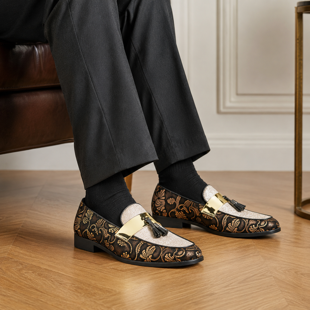 Chic Men's Patent Loafers