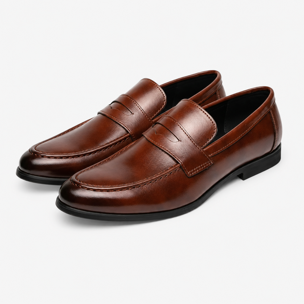 Men's Patent Loafers – Leather Sole
