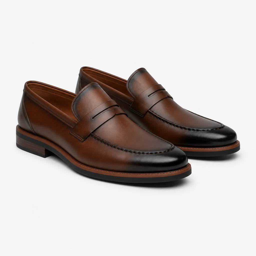 Men's Shiny Patent Loafers