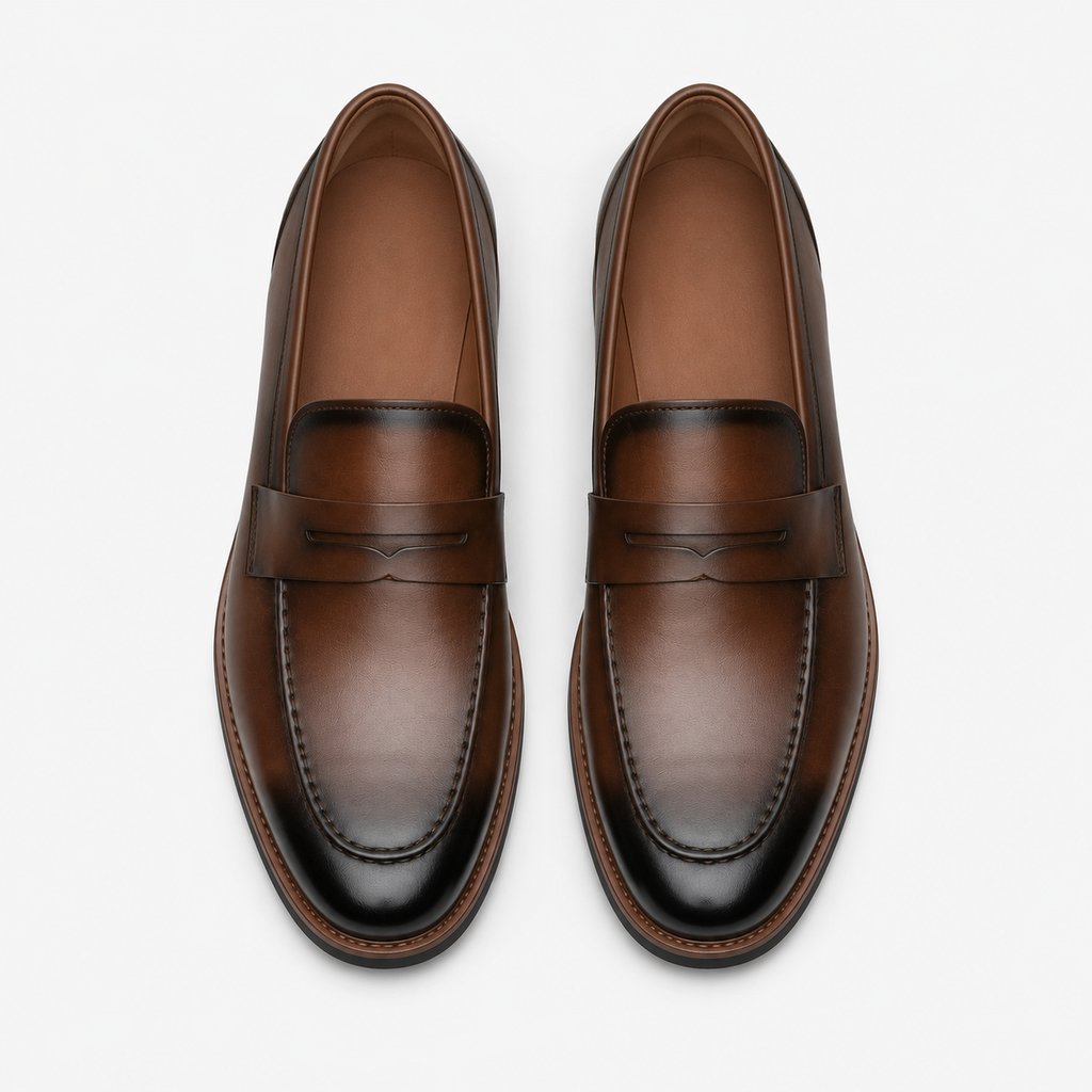 Men's Shiny Patent Loafers